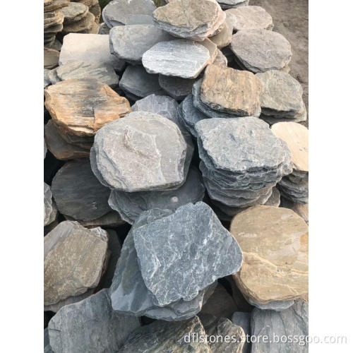 Natural slate stepping stones